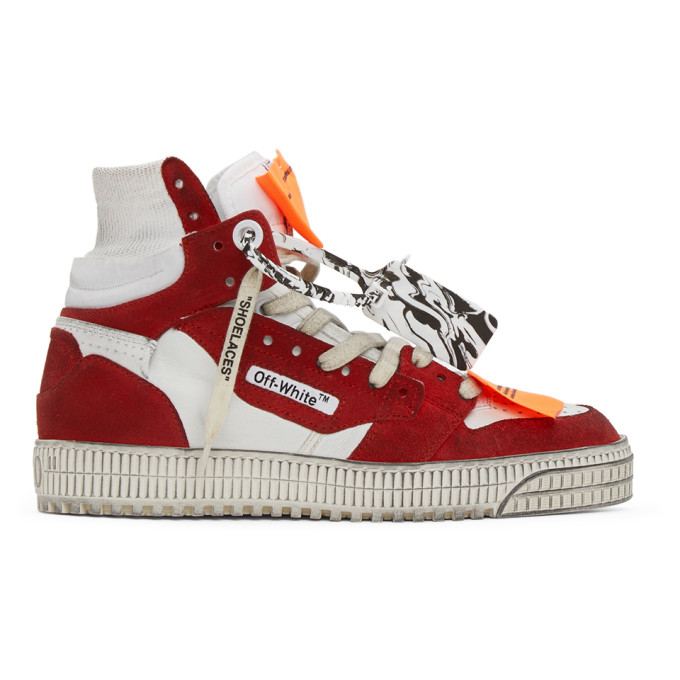off white shoes red