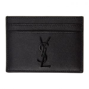 Saint Laurent Black Monogramme Card Holder Saint Laurent Black Monogramme Card Holder