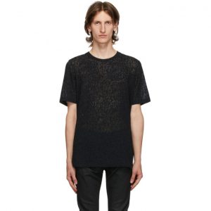 Saint Laurent Black Round Neck T-Shirt Saint Laurent Black Round Neck T-Shirt
