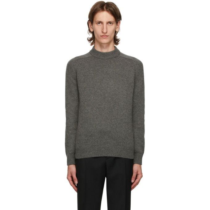 Saint Laurent Grey Camel Hair Sweater | The Fashionisto