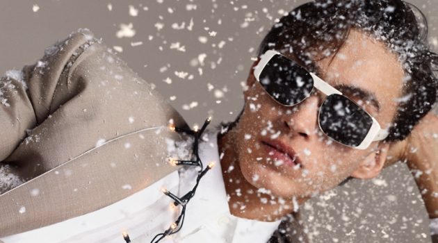 Simon Models Chic Looks for Salvatore Ferragamo Holiday '20 Campaign Spreading holiday joy, Simon Martyn appears in Salvatore Ferragamo's newest campaign.