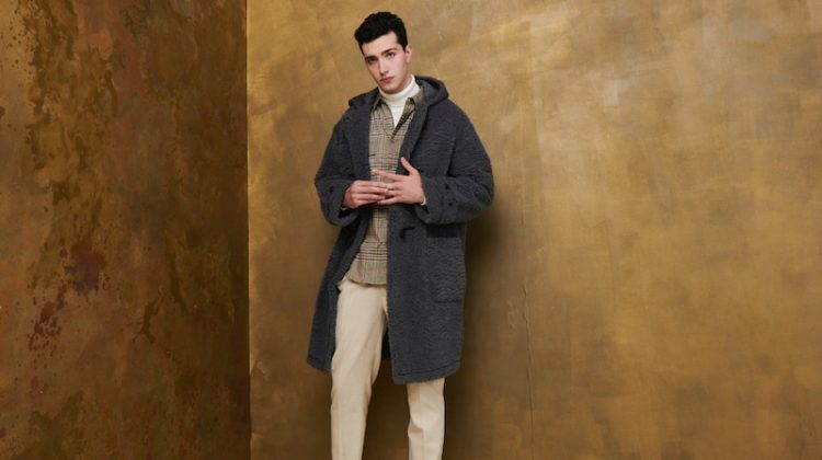 Actor Bruce Herbelin-Earle fronts Topman's holiday 2020 campaign.