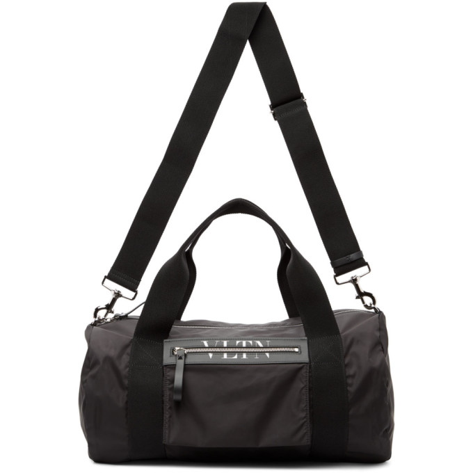 Valentino Black Valentino Garavani VLTN Medium Boston Duffle Bag | The ...