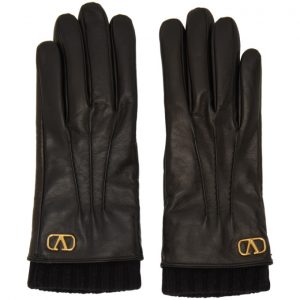 Valentino Black Valentino Garavani VLogo Gloves Valentino Black Valentino Garavani VLogo Gloves