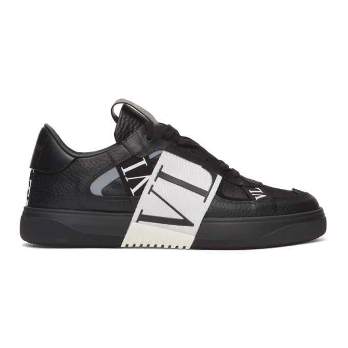 valentino sneakers black and white