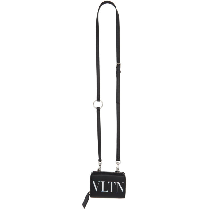 Valentino Black and White Valentino Garavani VLTN Wallet Bag | The Fashionisto