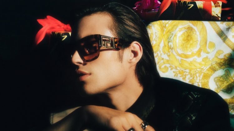 Louis Baines stars in Versace's holiday 2020 campaign.