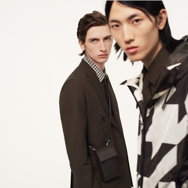 Benno Bulang and Meng Yu Qi front BOSS's fall-winter 2020 men's campaign.