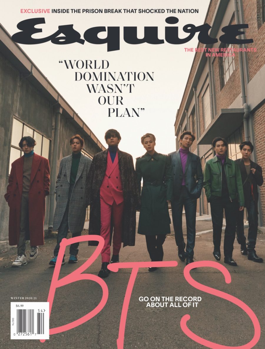 BTS covers the winter 2020 issue of Esquire magazine.