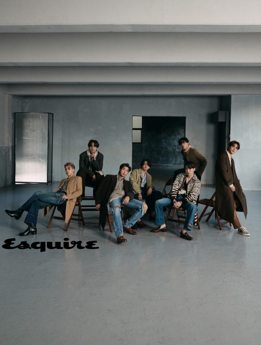 Esquire features BTS as its winter cover stars.