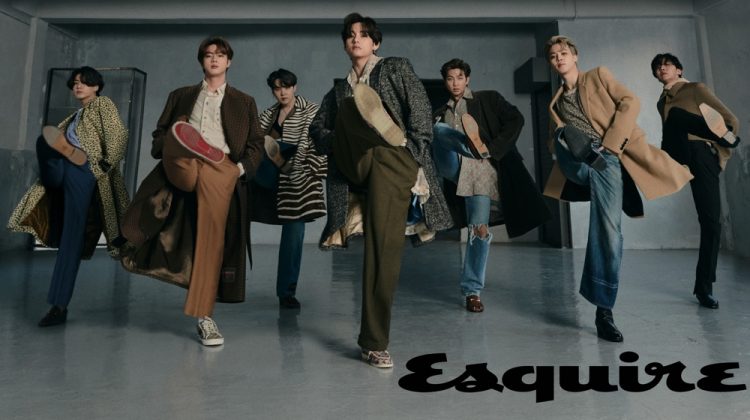 Making a sartorial statement, BTS appears in the most recent issue of Esquire magazine.