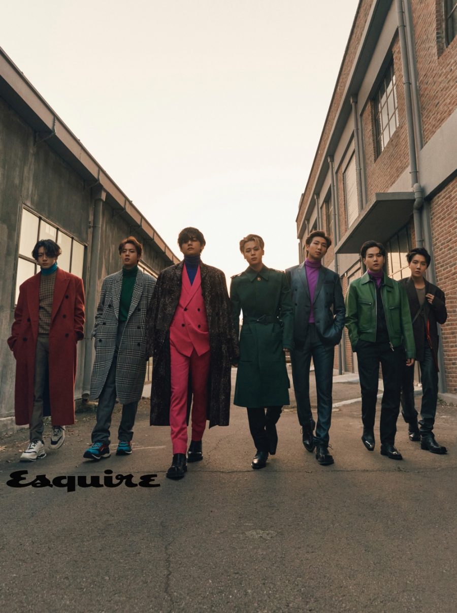 Dressed to impress, BTS stars in a new photoshoot for Esquire.