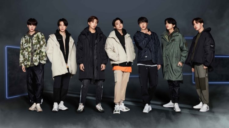 BTS fronts FILA's Project 7 Collection campaign.