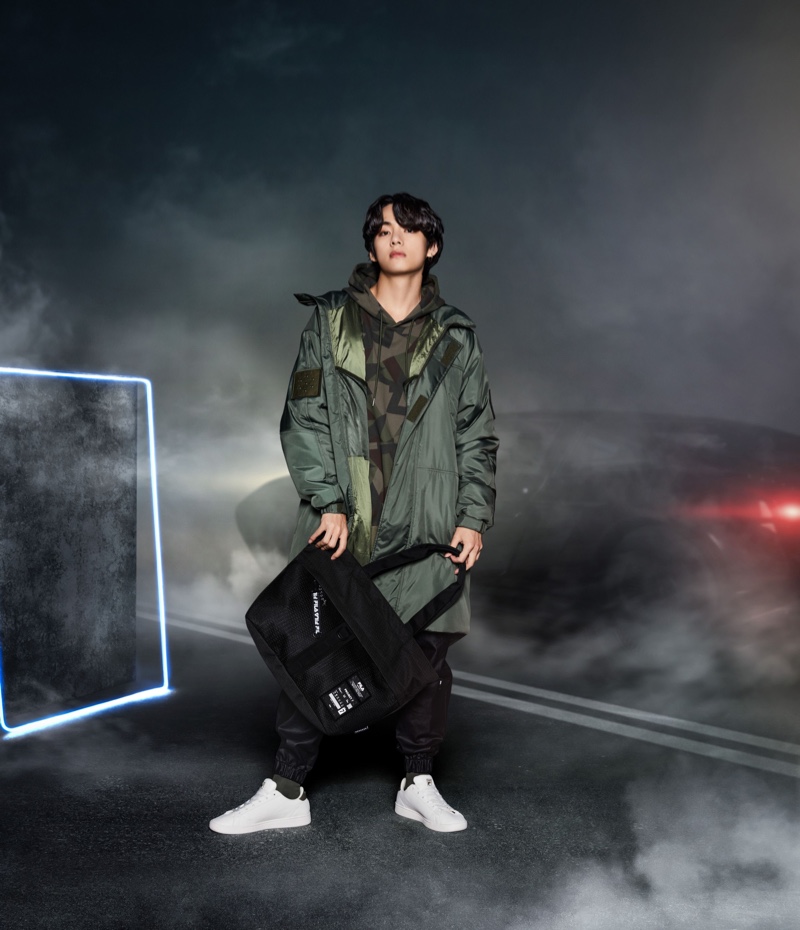 Front and center, V stars in FILA's Project 7 collection campaign.