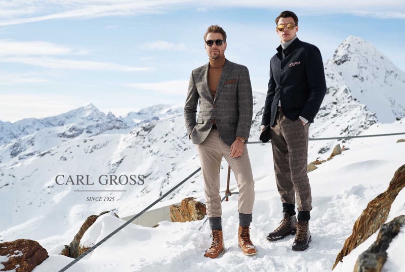 Filip & Bertil Embrace Sartorial Alpine Style for Carl Gross