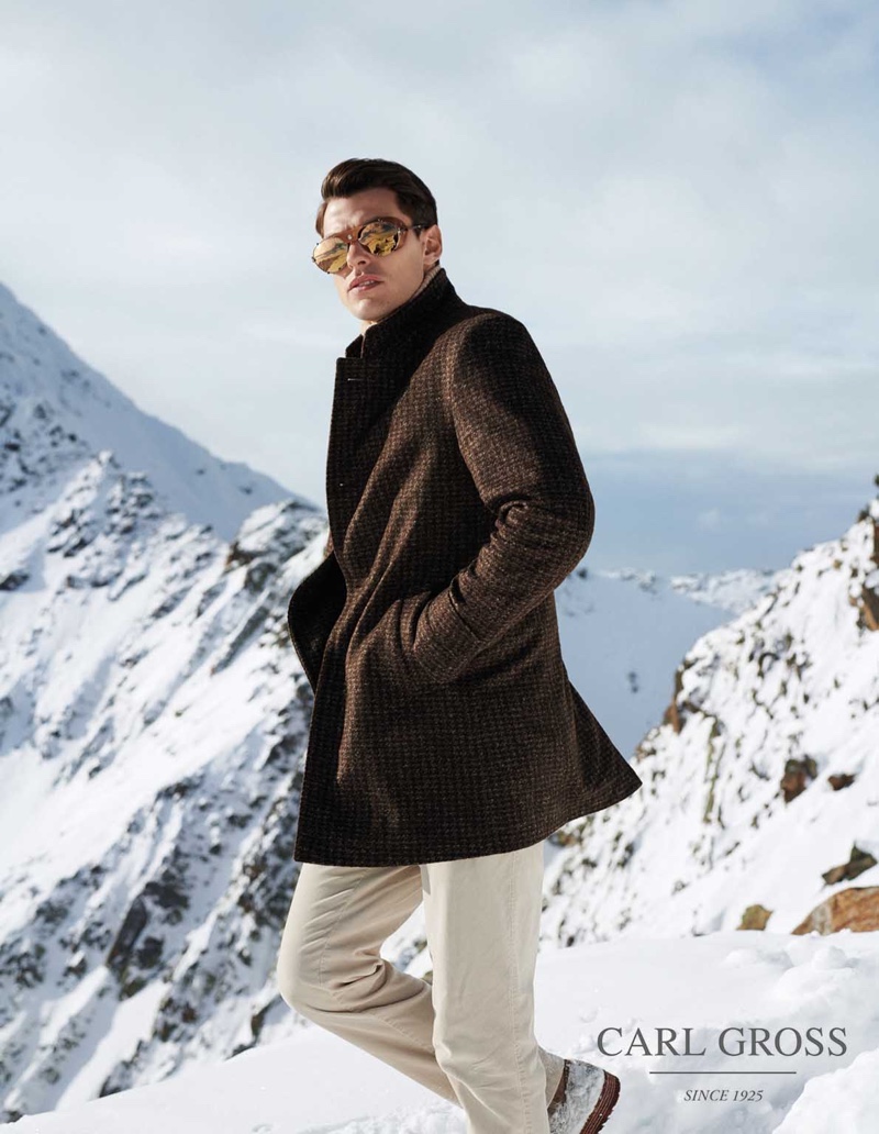 Carl Gross enlists Filip Wolfe as one of its faces for its fall-winter 2020 collection.