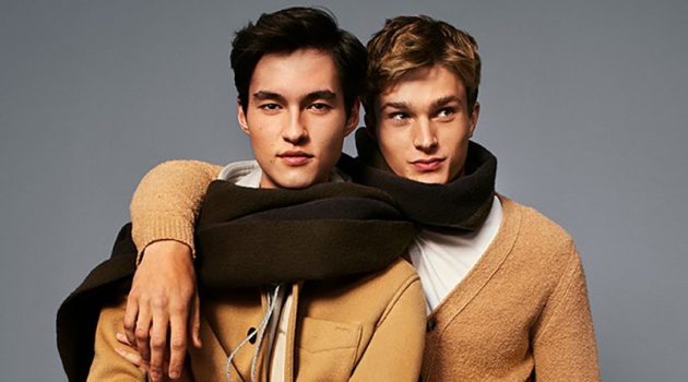 Douglas & Cypress Dress to Impress for Club Monaco Holiday '20 Campaign Alessio Boni photographs Douglas Dillon and Cypress Hayunga for Club Monaco's holiday 2020 campaign.