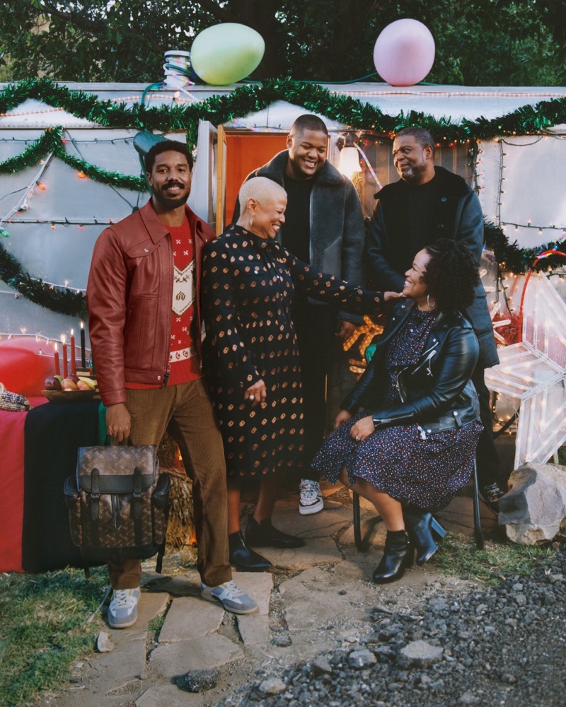 Actor Michael B. Jordan shares the spotlight with his family for Coach's holiday 2020 campaign.