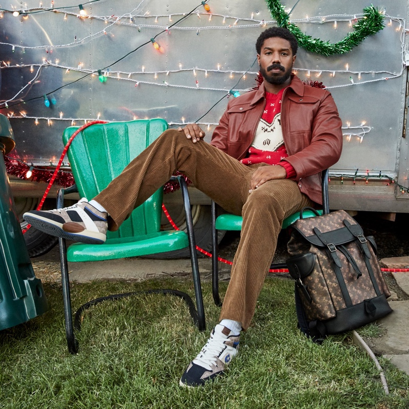 Michael B. Jordan fronts Coach's holiday 2020 campaign.