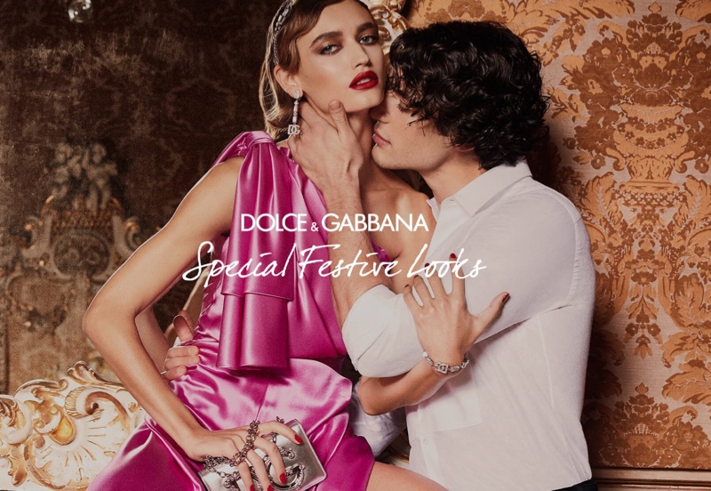Nima Benati photographs Beatrice Brusco and Davide Lenoci for Dolce & Gabbana.