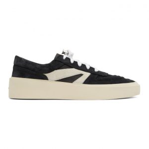 Fear of God Black and Grey Skate Low Suede Sneakers Fear of God Black and Grey Skate Low Suede Sneakers