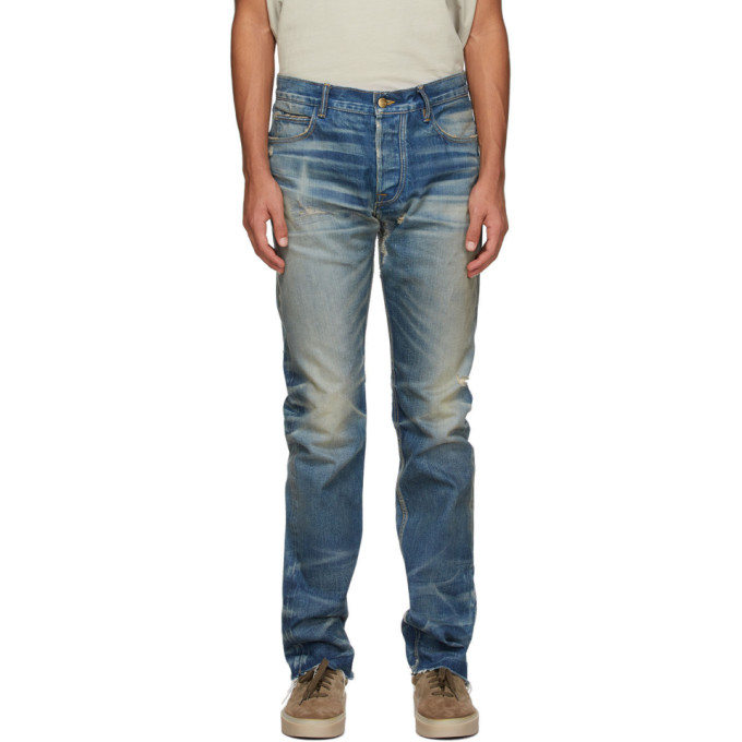 fear of god distressed jeans