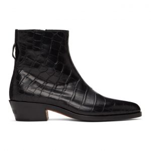 Fear of God Ermenegildo Zegna Black Alligator Texas Boots Fear of God Ermenegildo Zegna Black Alligator Texas Boots