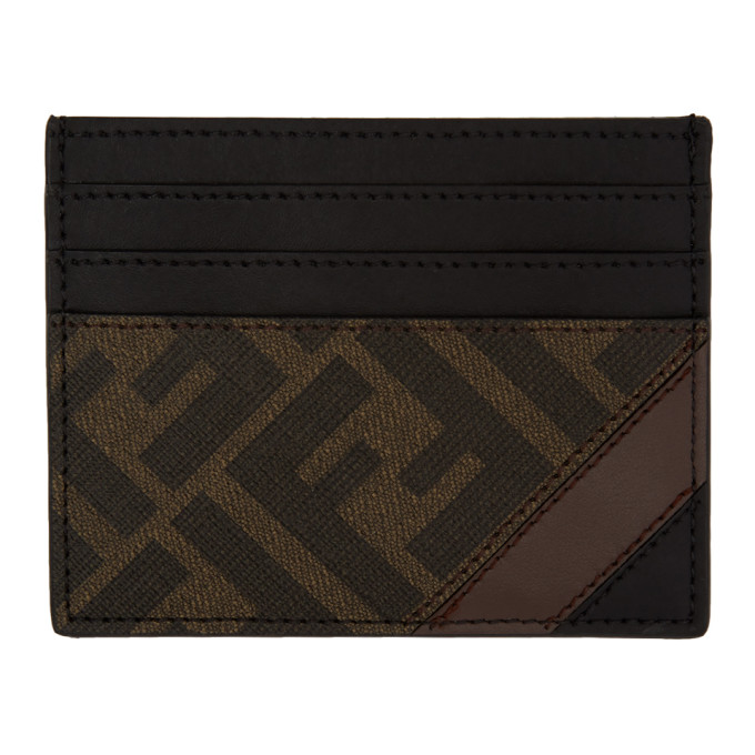 Fendi Black & Brown ‘Forever Fendi’ Card Holder | The Fashionisto