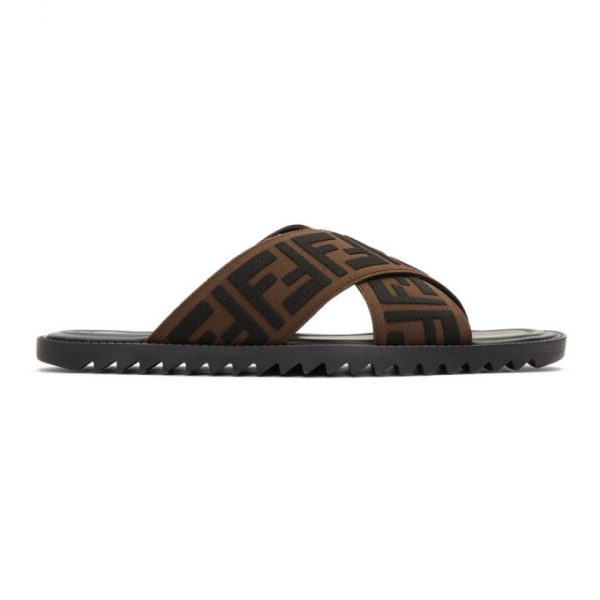 studded fendi slides