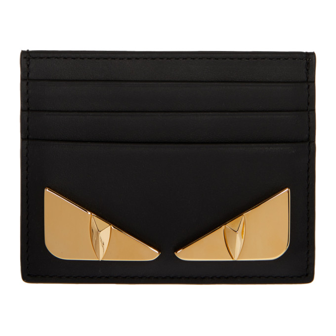 Fendi Black and Gold Bag Bugs Card 