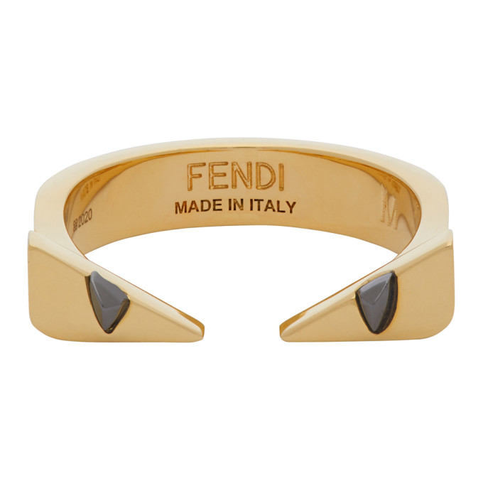 fendi bug eyes ring