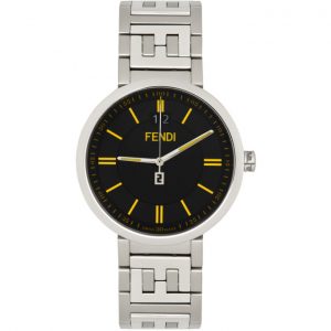 Fendi Silver and Black Forever Fendi Watch Fendi Silver and Black Forever Fendi Watch