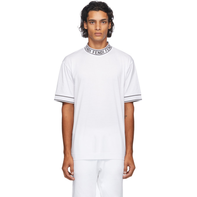 Fendi White Cotton T-Shirt | The Fashionisto
