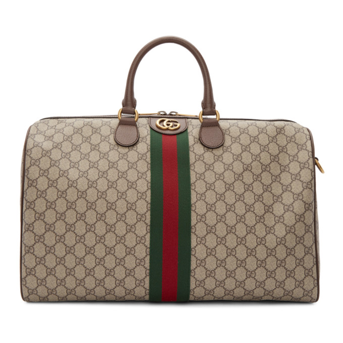 gucci duffle bag brown