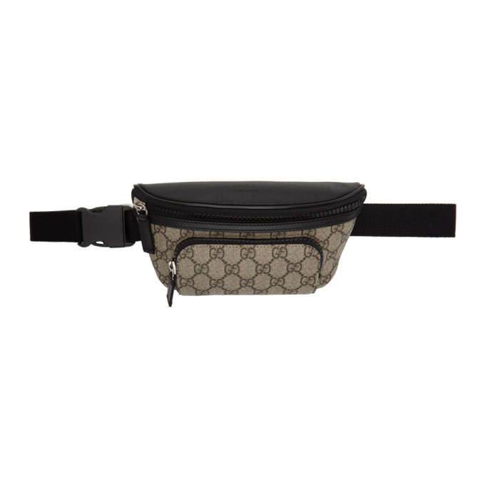 gucci supreme belt bag black