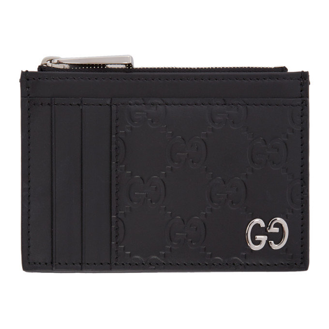 black gucci card case