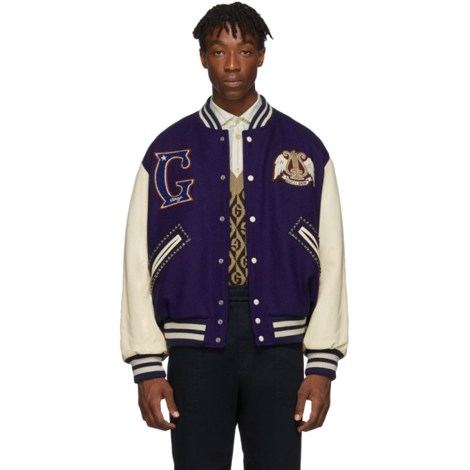 Off-White Gucci Band Varsity Jacket 