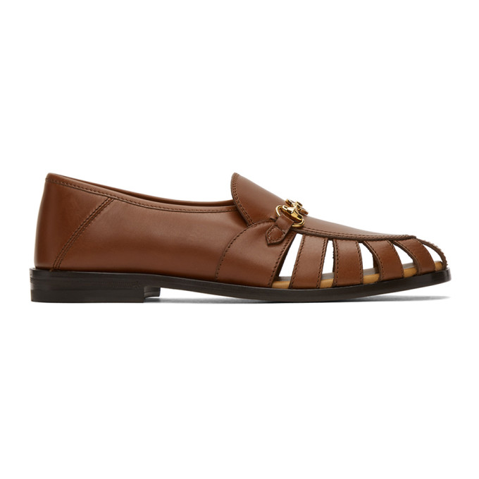 leather loafer with interlocking g horsebit