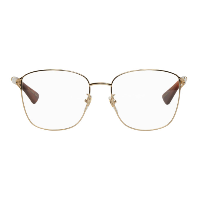 gucci gold round sunglasses