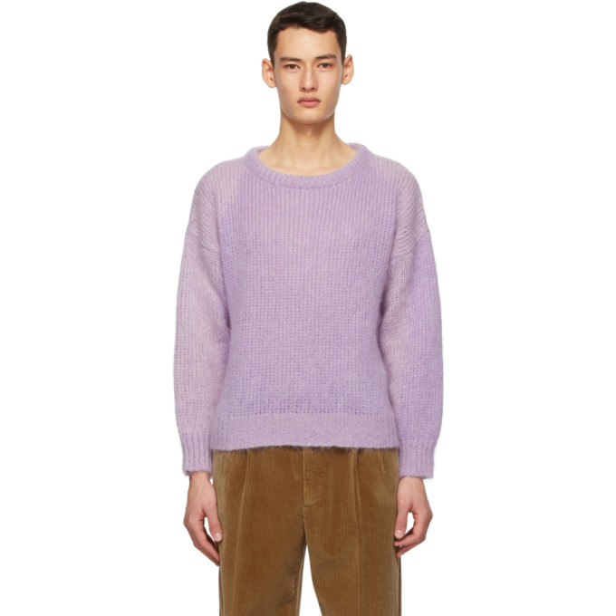 Gucci Purple Knit Wool & Mohair Sweater | The Fashionisto
