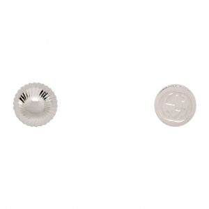 Gucci Silver Square and Round Stud Earrings Gucci Silver Square and Round Stud Earrings
