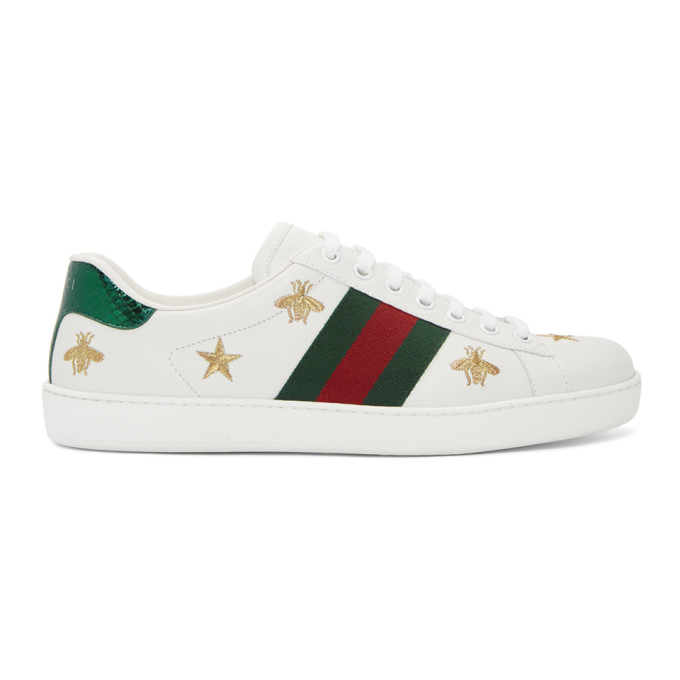 gucci white bee