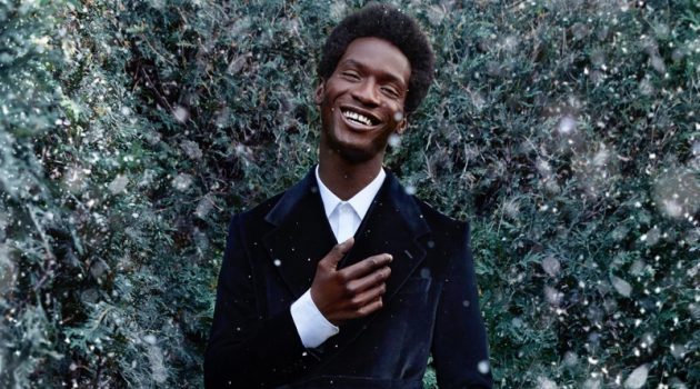 Winter Labyrinth: Adonis Dresses Up for the Holidays with Holt Renfrew A dapper vision, Adonis Bosso dons an elegant evening number by Dolce & Gabbana for Holt Renfrew.