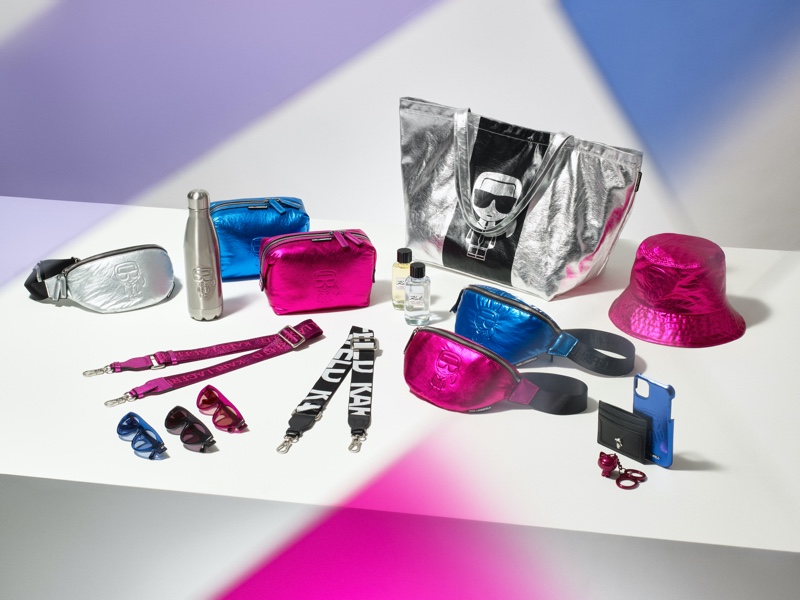 The holidays go futuristic with holidays from Karl Lagerfeld's K/Ikonik collection.