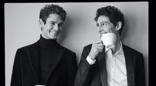 Join the Party: Arthur & Yorick Front Mango Holiday '20 Campaign All smiles, models Arthur Gosse and Yorick Simon star in Mango's holiday 2020 campaign.
