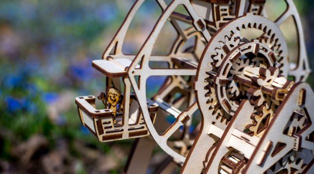 Unique Gift Idea: UGEARS Wooden Mechanical 3D Puzzles Mechanical 3D Wooden Puzzle