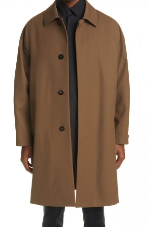 Men's Fear Of God X Ermenegildo Zegna Wool Trench Coat, Size 36 US - Brown Men's Fear Of God X Ermenegildo Zegna Wool Trench Coat, Size 36 US - Brown