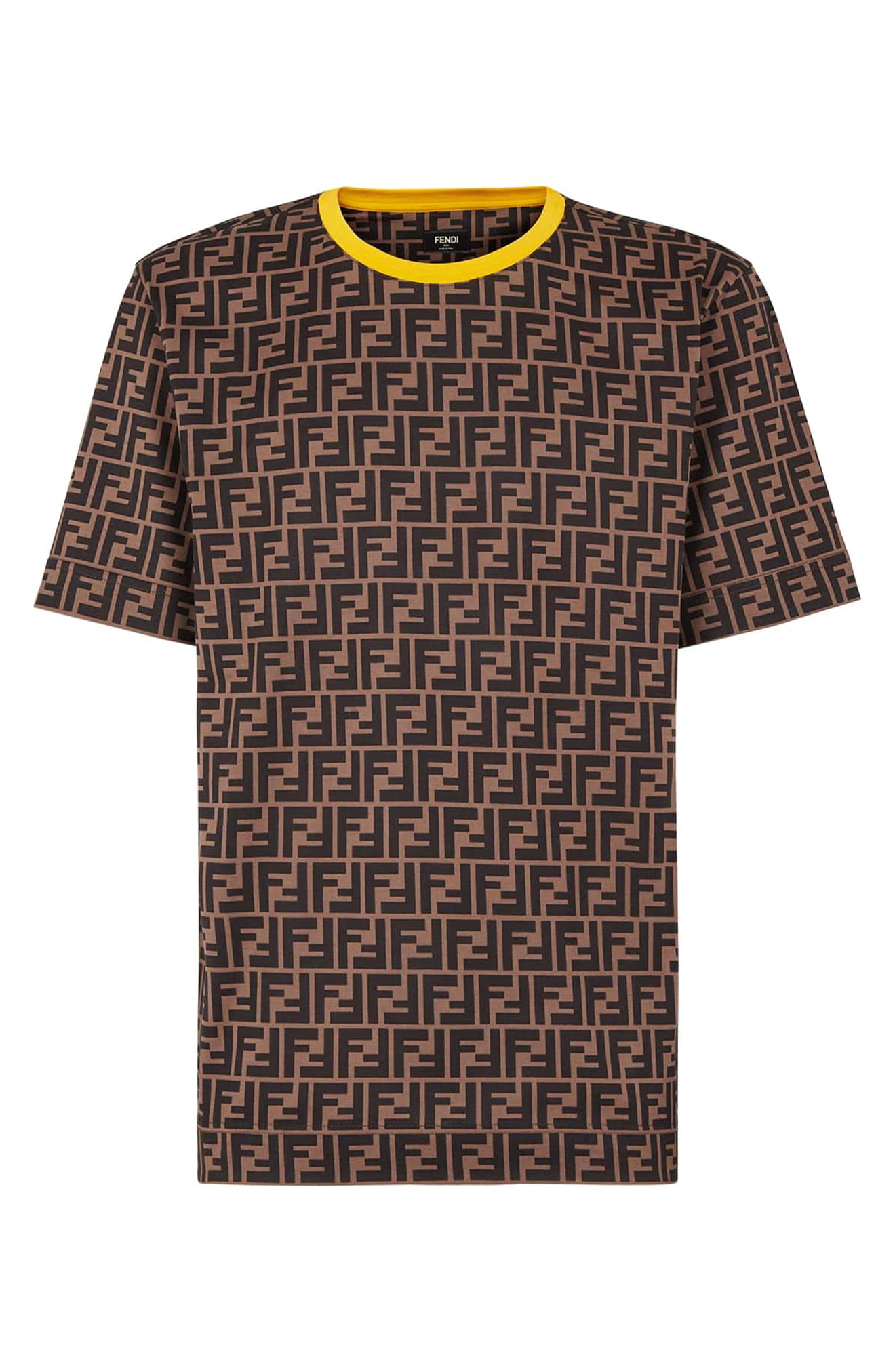 Men's Fendi Ff Logo Print Cotton T 