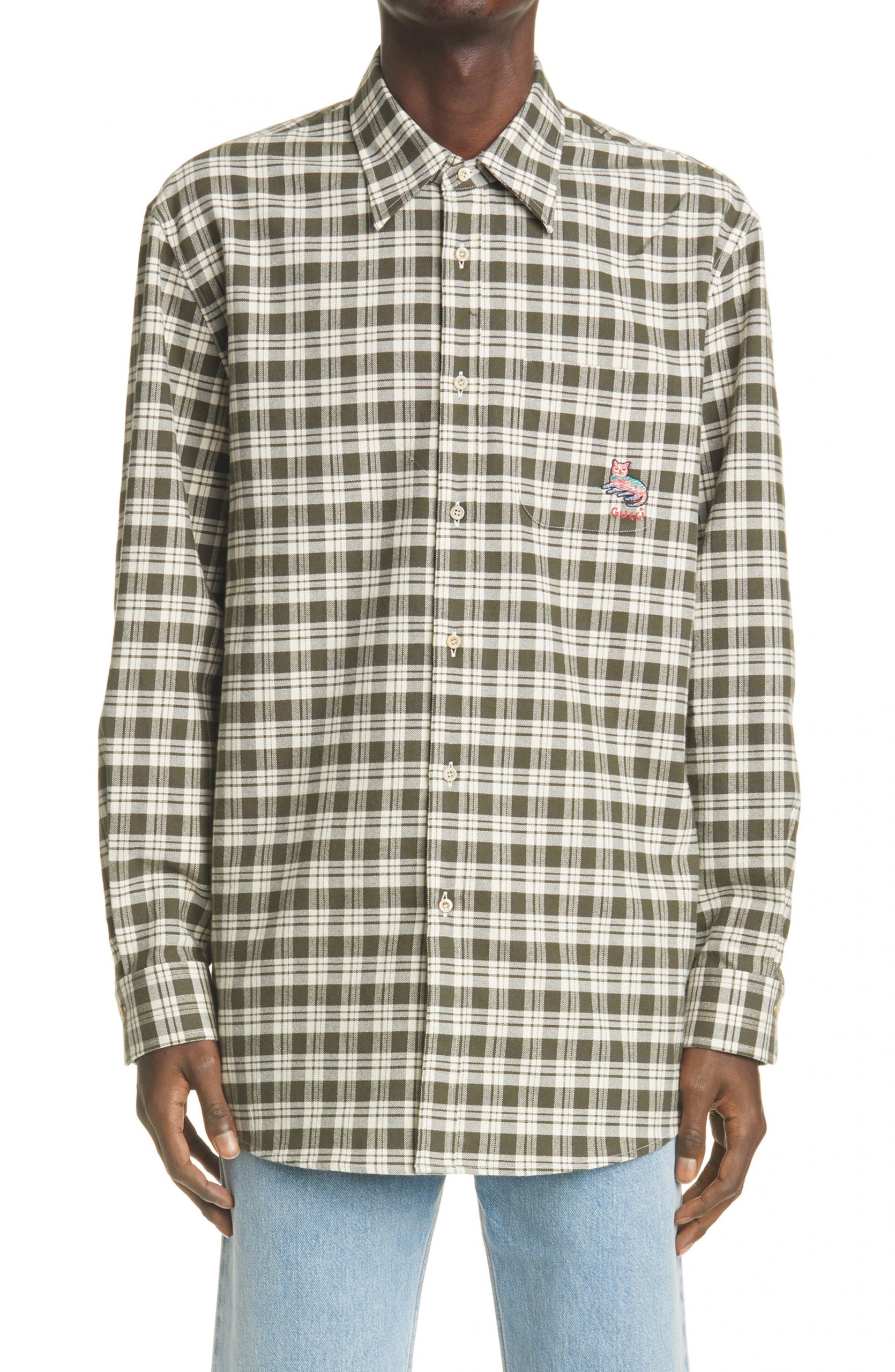 gucci flannel shirt