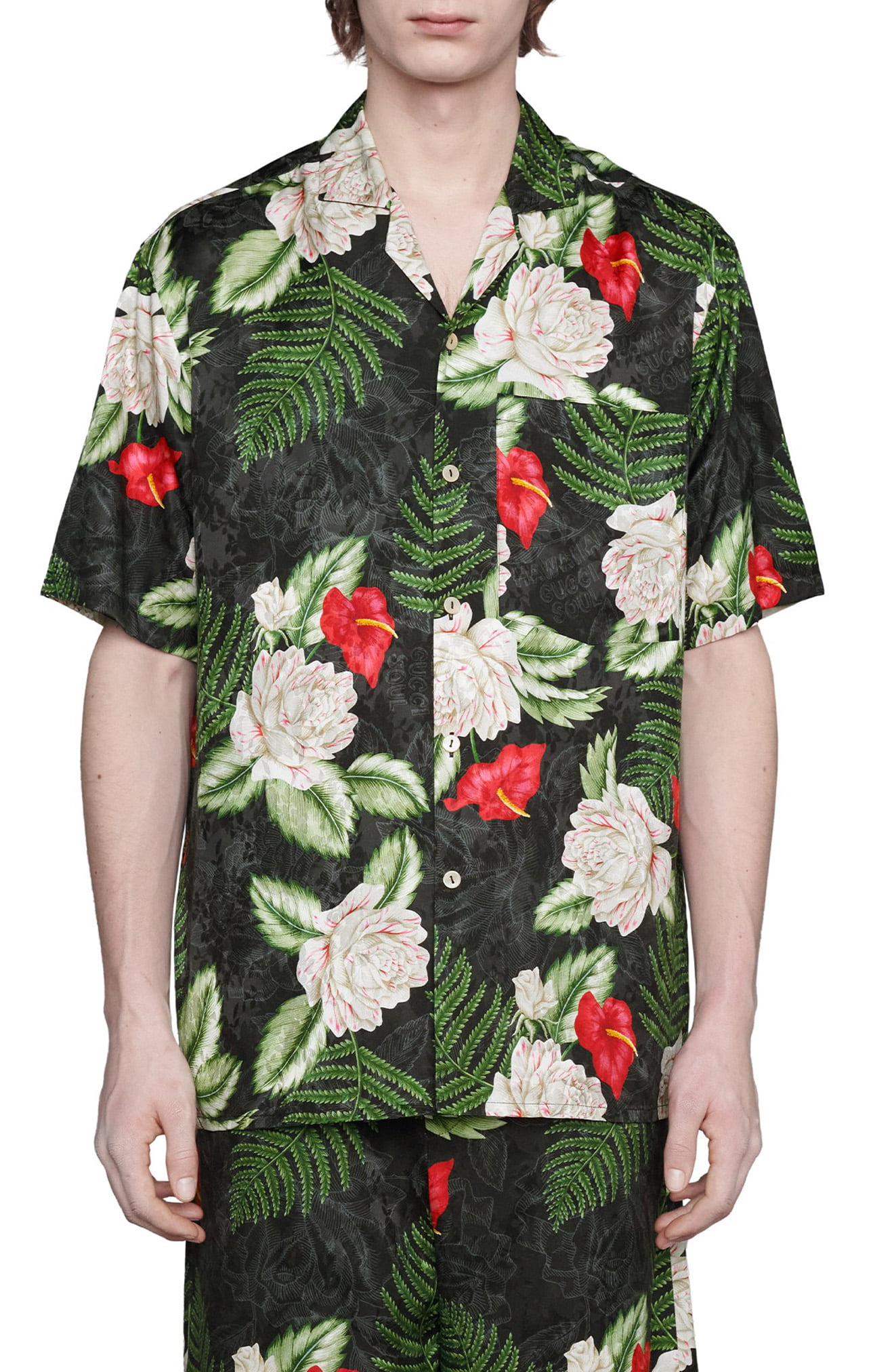 gucci button up short sleeve